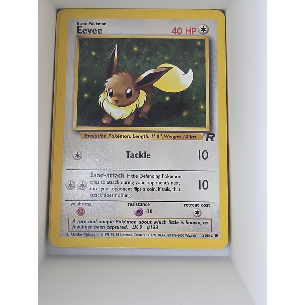 Eevee 55/82 Common Team Rocket Pokemon‎ Unlimited Near Mint